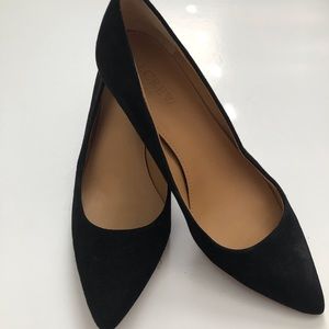 JCREW BLACK KITTEN HEELS SIZE 6 EUC